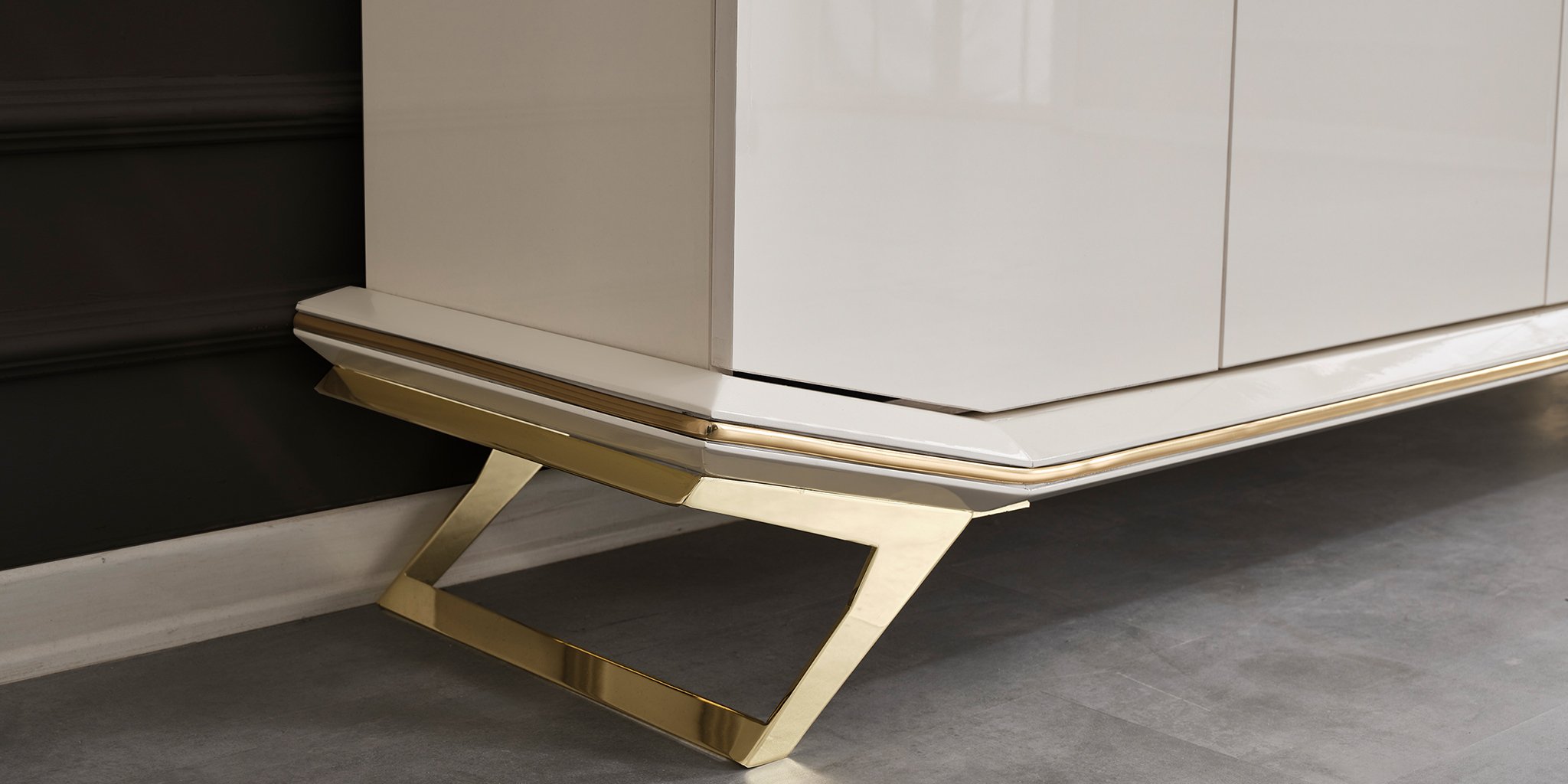 Asos Gold Yemek Odası Takımı